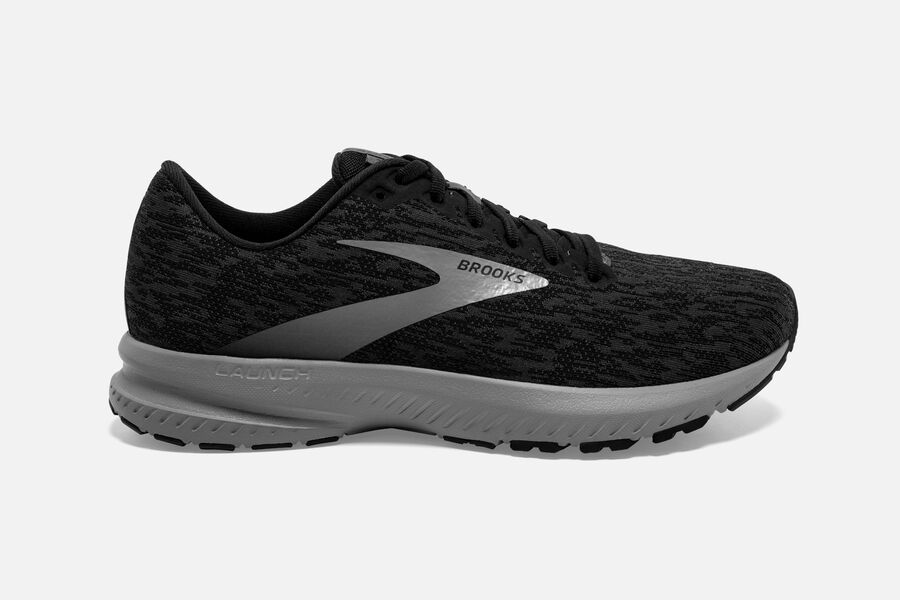 Mens Brooks Launch 7 Road Shoes Black/Ebony/Primer | 012439-ITD